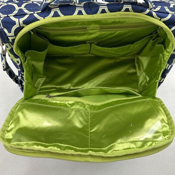 JU JU BE BFF Diaper Bag ROYAL ENVY Back Pack Shoulder Strap Diaper Changer Green - Picture 5 of 8